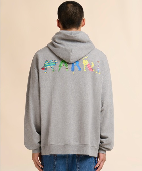 MARNI（マルニ）の「ALPHABET PRINTED / スウェットパーカー（パーカー・メンズ・ライトグレー・48(L)）」の8枚目の写真
