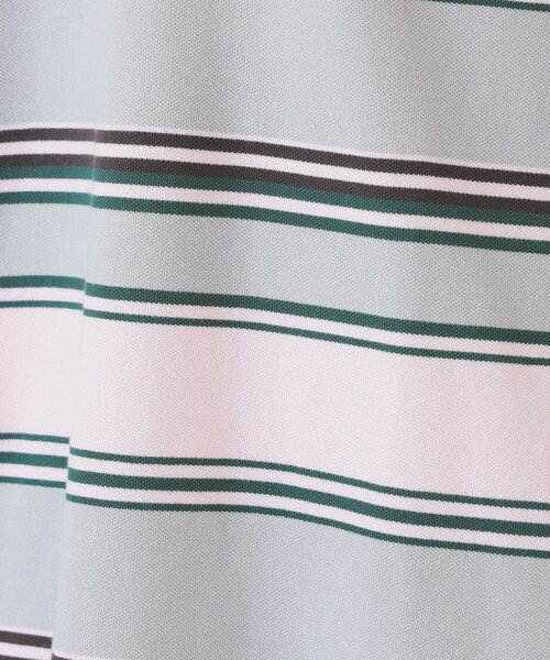 Ray BEAMS（レイビームス）の「マルチ ボーダー ビッグ ポロ（Tシャツ/カットソー・レディース・ブルー系その他3/ライトグレー・ONE SIZE）」の17枚目の写真