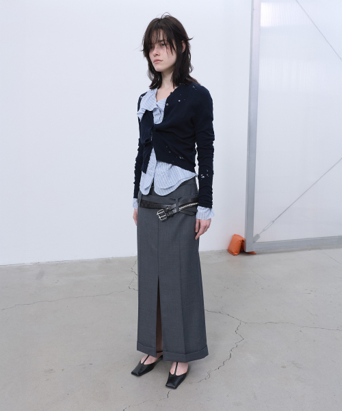 LCDC TM(エルシーディーシーティーエム)の「DISTRESSED CARDIGAN (NAVY)(カーディガン/ボレロ・レディース・その他・SMALL/MEDIUM)」の2枚目の写真