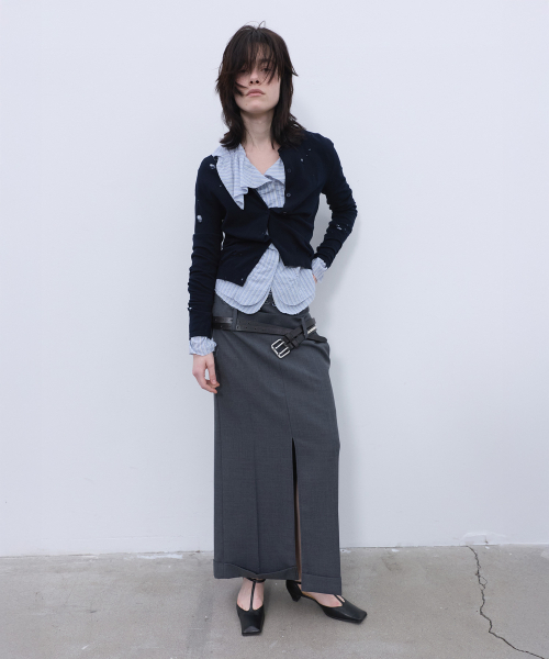 LCDC TM(エルシーディーシーティーエム)の「DISTRESSED CARDIGAN (NAVY)(カーディガン/ボレロ・レディース・その他・SMALL/MEDIUM)」の4枚目の写真