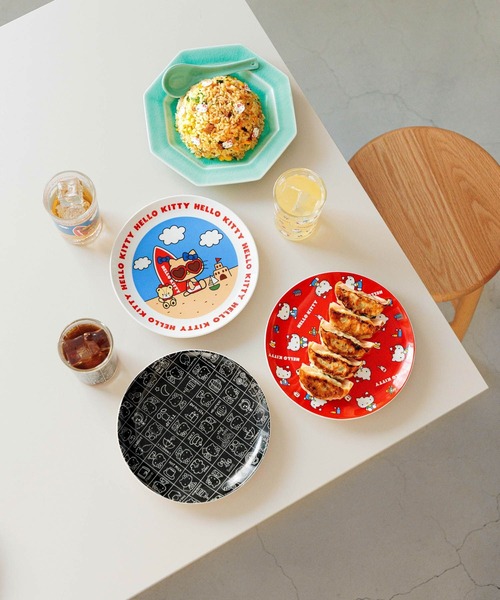 Me%（ミィパーセント）の「【HELLO KITTY】ガラスコップ　635199（食器・レディース・レッド/ゴールド/ブラック・FREE）」の7枚目の写真