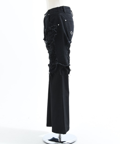 REFLEM(レフレム)の「『REFLEM/レフレム』レイヤードクラッシュデニムパンツ(デニムパンツ・レディース・グレー/ブラック・L/M)」の20枚目の写真
