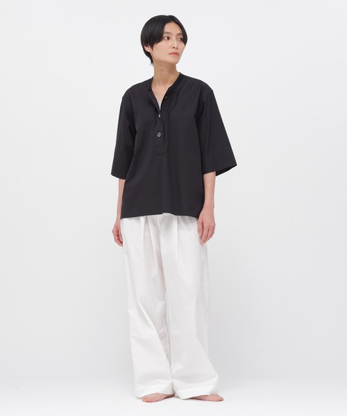 セール】COTTON LINEN POPLIN（シャツ/ブラウス）｜MARGARET HOWELL