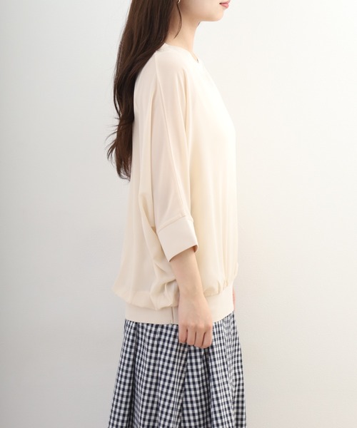 OMNES(オムネス)の「シアードルマン レイヤード5分袖プルオーバー(Tシャツ/カットソー・レディース・ナチュラル・FREE)」の10枚目の写真