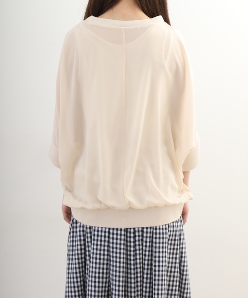 OMNES(オムネス)の「シアードルマン レイヤード5分袖プルオーバー(Tシャツ/カットソー・レディース・ナチュラル・FREE)」の11枚目の写真