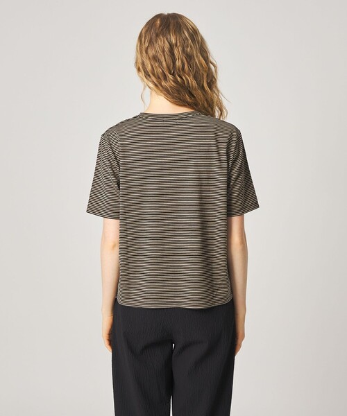 Steven Alan(スティーブンアラン)の「<Steven Alan>ウール ジャージー Tシャツ(Tシャツ/カットソー・レディース・オフホワイト/ブラック/モカ・FREE)」の14枚目の写真