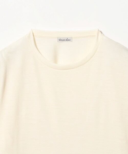 Steven Alan(スティーブンアラン)の「<Steven Alan>ウール ジャージー Tシャツ(Tシャツ/カットソー・レディース・オフホワイト/ブラック/モカ・FREE)」の18枚目の写真