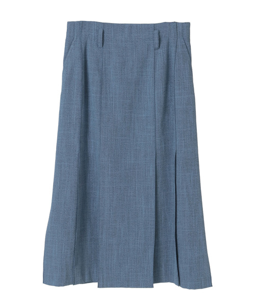 CURRENTAGE(カレンテージ)の「Original Textile Skirt(スカート・レディース・ベージュ/ブルー・1/2)」の1枚目の写真