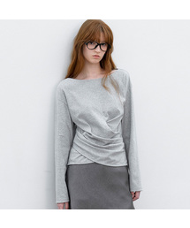 LOOSEFIT DRAPING TEE BLOUSE (T-7168)