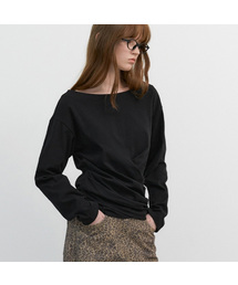 LOOSEFIT DRAPING TEE BLOUSE (T-7168)