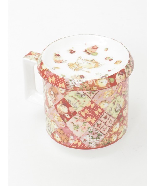 PH Tea Party柄 上蓋付きマグカップ