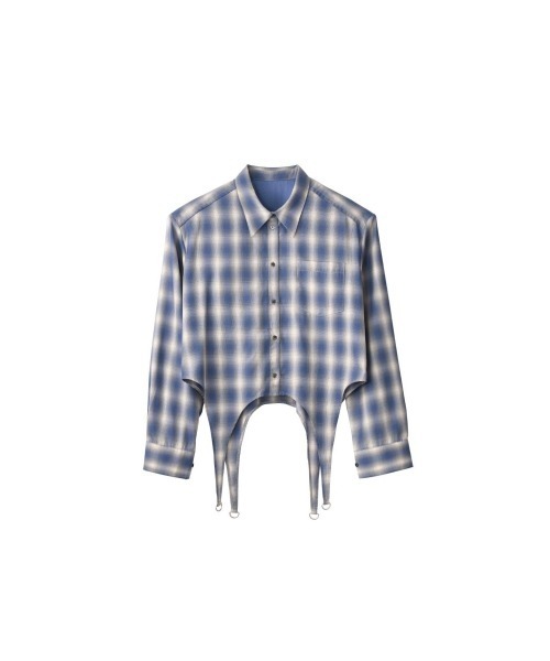 Knuth Marf(クヌースマーフ)の「design overshirt(シャツ/ブラウス・レディース・グリーン/ブルー/ホワイト・FREE)」の14枚目の写真