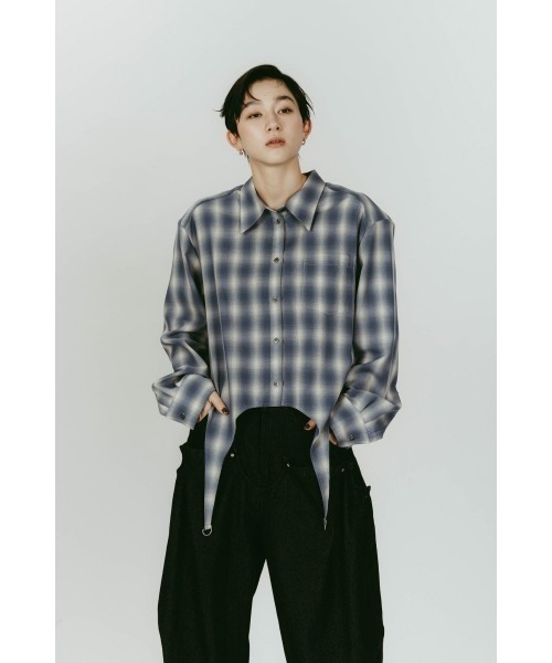 Knuth Marf(クヌースマーフ)の「design overshirt(シャツ/ブラウス・レディース・グリーン/ブルー/ホワイト・FREE)」の17枚目の写真
