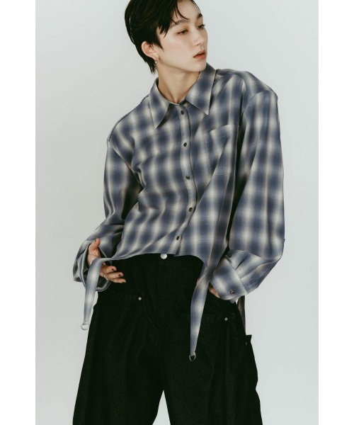 Knuth Marf(クヌースマーフ)の「design overshirt(シャツ/ブラウス・レディース・グリーン/ブルー/ホワイト・FREE)」の18枚目の写真