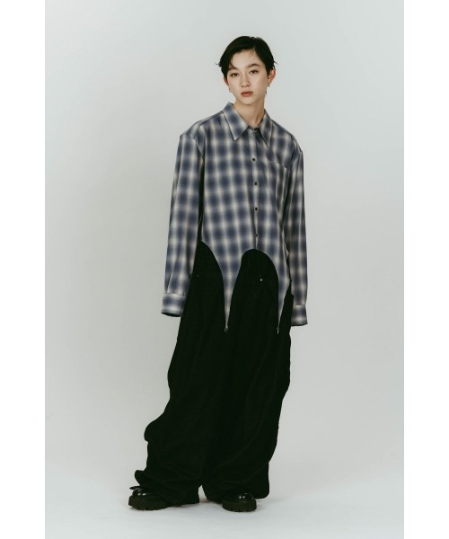 Knuth Marf(クヌースマーフ)の「design overshirt(シャツ/ブラウス・レディース・グリーン/ブルー/ホワイト・FREE)」の20枚目の写真