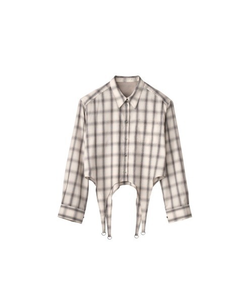 Knuth Marf(クヌースマーフ)の「design overshirt(シャツ/ブラウス・レディース・グリーン/ブルー/ホワイト・FREE)」の13枚目の写真