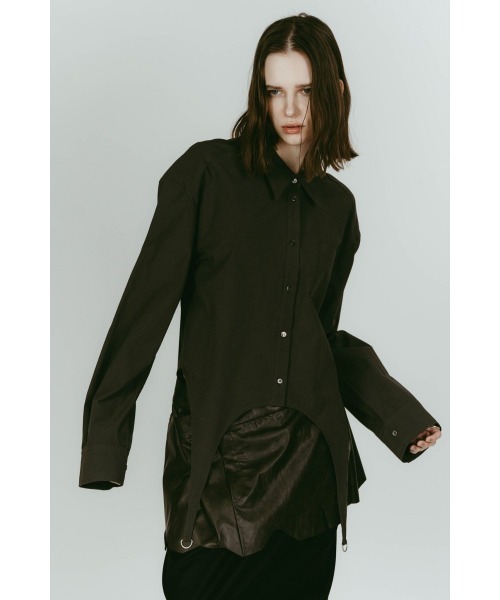 Knuth Marf(クヌースマーフ)の「design overshirt(シャツ/ブラウス・レディース・グリーン/ブルー/ホワイト・FREE)」の4枚目の写真
