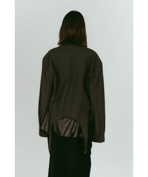 Knuth Marf(クヌースマーフ)の「design overshirt(シャツ/ブラウス・レディース・グリーン/ブルー/ホワイト・FREE)」の6枚目の写真