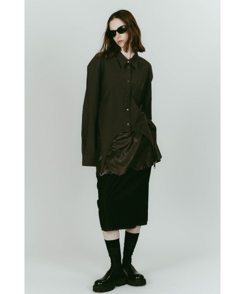 Knuth Marf(クヌースマーフ)の「design overshirt(シャツ/ブラウス・レディース・グリーン/ブルー/ホワイト・FREE)」の7枚目の写真