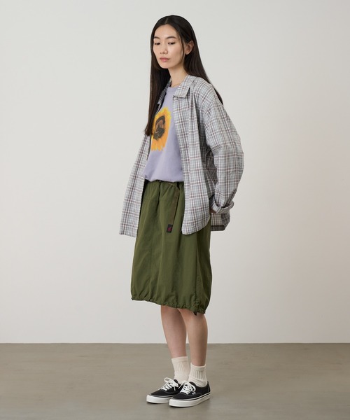 Gramicci(グラミチ)の「NYLON PACKABLE MIDI SKIRT|ナイロンパッカブルミディスカート(スカート・メンズ・ベージュ系その他/ブラック/オリーブ/ネイビー系・L/M/S)」の8枚目の写真