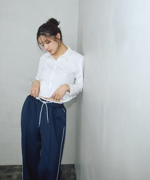 a/mie(アミー)の「<新津のんさんコラボ><a>トラックパンツ / 1216139304(その他パンツ・レディース・ネイビー/ベージュ・P/S/MEDIUM/SMALL)」の17枚目の写真
