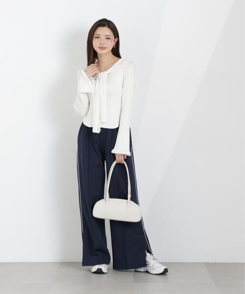 a/mie(アミー)の「<新津のんさんコラボ><a>トラックパンツ / 1216139304(その他パンツ・レディース・ネイビー/ベージュ・P/S/MEDIUM/SMALL)」の15枚目の写真
