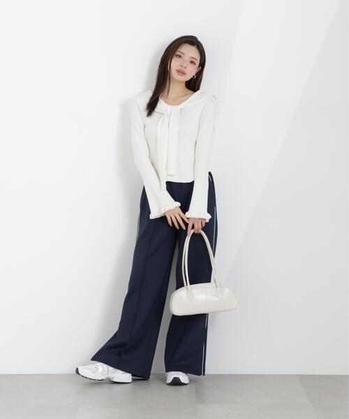 a/mie(アミー)の「<新津のんさんコラボ><a>トラックパンツ / 1216139304(その他パンツ・レディース・ネイビー/ベージュ・P/S/MEDIUM/SMALL)」の14枚目の写真