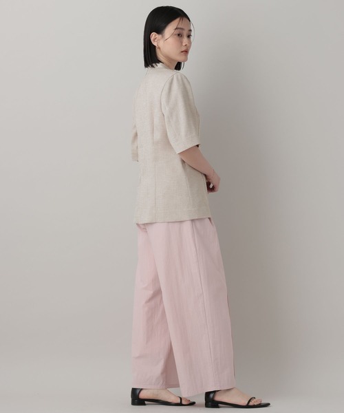 A part by（アパートバイ）の「フィットノーカラーSSジャケット/（ノーカラージャケット・レディース・ベージュ/ブラック・FREE）」の16枚目の写真