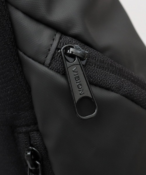 VISION STREET WEAR(ヴィジョンストリートウェア)の「大容量 ポリウレタンコーティング 600Dポリエステル 2層式 スリングバッグ ワンショルダーバッグ(ボディバッグ/ウエストポーチ・メンズ・ブラック・FREE)」の20枚目の写真