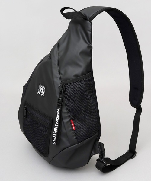 VISION STREET WEAR(ヴィジョンストリートウェア)の「大容量 ポリウレタンコーティング 600Dポリエステル 2層式 スリングバッグ ワンショルダーバッグ(ボディバッグ/ウエストポーチ・メンズ・ブラック・FREE)」の22枚目の写真