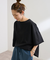 FRAMeWORK | ≪新色 / 追加≫ミニ裏毛ハーフスリーブラウンドTee(Tシャツ/カットソー)