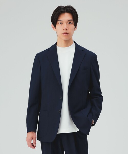 BEAMS HEART(ビームスハート)の「フィールドセンサー ジャケット(セットアップ対応・吸水速乾・抗菌防臭)(テーラードジャケット・メンズ・ネイビー/チャコールグレー・SMALL/MEDIUM/LARGE/X-LARGE)」の2枚目の写真