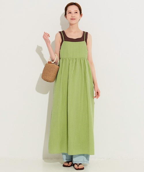 coca(coca)(コカ)の「\速乾/ サッカーキャミワンピース(ワンピース・レディース・A/ブラック・L/M)」の2枚目の写真