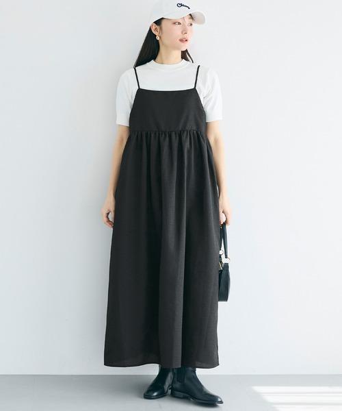 coca(coca)(コカ)の「\速乾/ サッカーキャミワンピース(ワンピース・レディース・A/ブラック・L/M)」の1枚目の写真