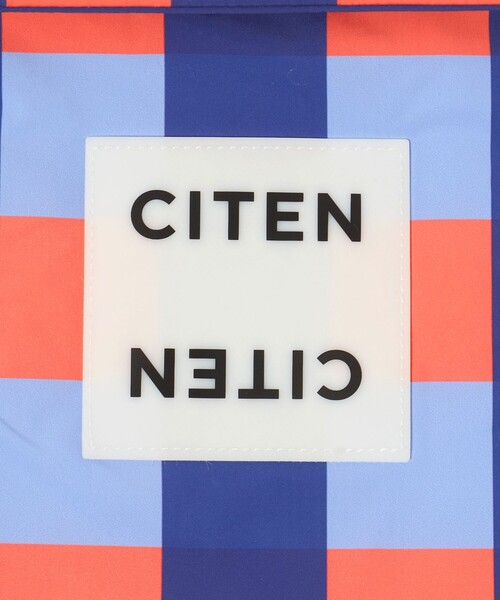 CITEN(シテン)の「<CITEN> パデッドチェックPCケースMサイズ(PC・タブレットケース・レディース・ケリーグリーン/オレンジ・FREE)」の6枚目の写真