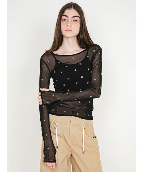 SORIN S Motif Sheer Top/Sモチーフ シアートップ S Motif Sheer Top/Sモチーフ シアートップ（Tシャツ/カットソー