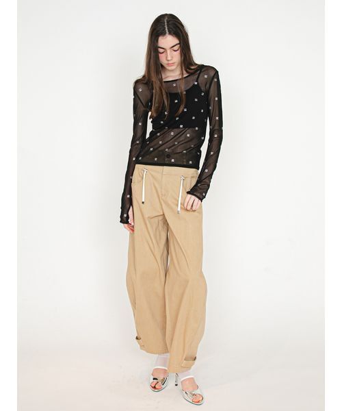 SORIN(ソリン )の「S Motif Sheer Top/Sモチーフ シアートップ(Tシャツ/カットソー・レディース・ブラック/サックスブルー/オフホワイト・38)」の22枚目の写真