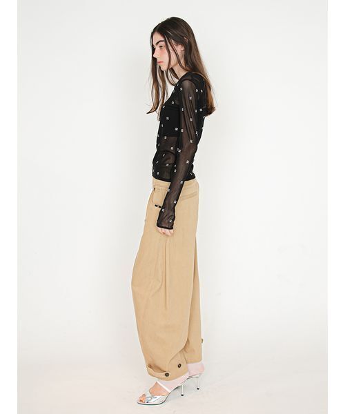 SORIN(ソリン )の「S Motif Sheer Top/Sモチーフ シアートップ(Tシャツ/カットソー・レディース・ブラック/サックスブルー/オフホワイト・38)」の20枚目の写真