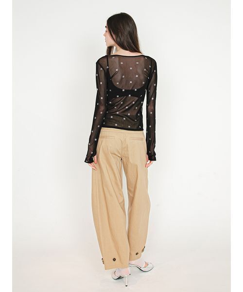 SORIN(ソリン )の「S Motif Sheer Top/Sモチーフ シアートップ(Tシャツ/カットソー・レディース・ブラック/サックスブルー/オフホワイト・38)」の19枚目の写真