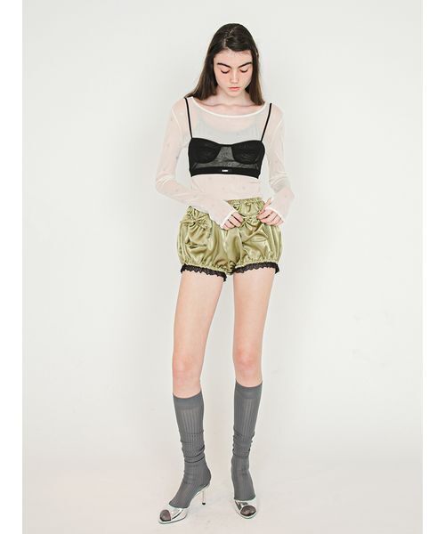 SORIN(ソリン )の「S Motif Sheer Top/Sモチーフ シアートップ(Tシャツ/カットソー・レディース・ブラック/サックスブルー/オフホワイト・38)」の5枚目の写真