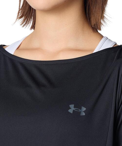 UNDER ARMOUR(アンダーアーマー)の「UAUVプロテクション Tシャツ(トレーニング/レディース)(Tシャツ/カットソー・レディース・ブラック・S/L/M/XL)」の4枚目の写真