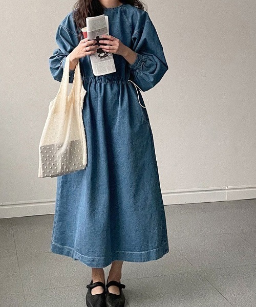 FAVORITO(ファヴォリート)の「デニムワンピース(ワンピース・レディース・ブルー・F)」の17枚目の写真