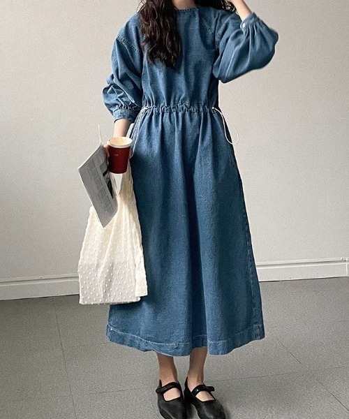 FAVORITO(ファヴォリート)の「デニムワンピース(ワンピース・レディース・ブルー・F)」の19枚目の写真