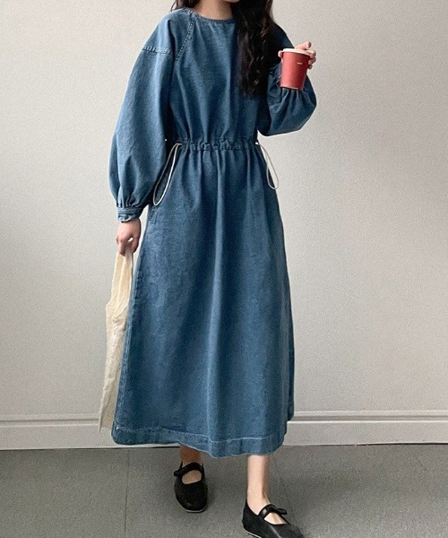 FAVORITO(ファヴォリート)の「デニムワンピース(ワンピース・レディース・ブルー・F)」の20枚目の写真