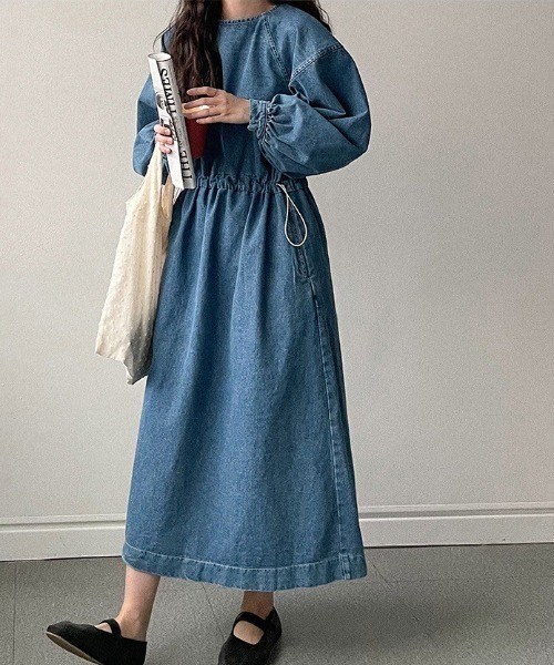FAVORITO(ファヴォリート)の「デニムワンピース(ワンピース・レディース・ブルー・F)」の21枚目の写真