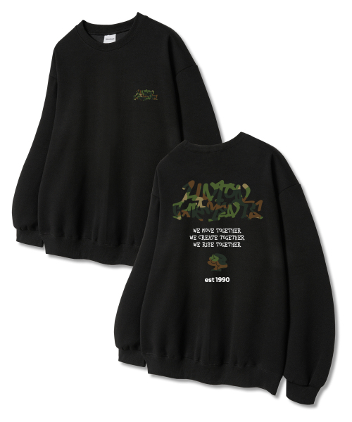 Union Garments(ユニオンガーメンツ)の「ミリムーブ 裏毛 スウェットシャツ ブラック(スウェット・レディース・その他・L/XL/XXL)」の1枚目の写真
