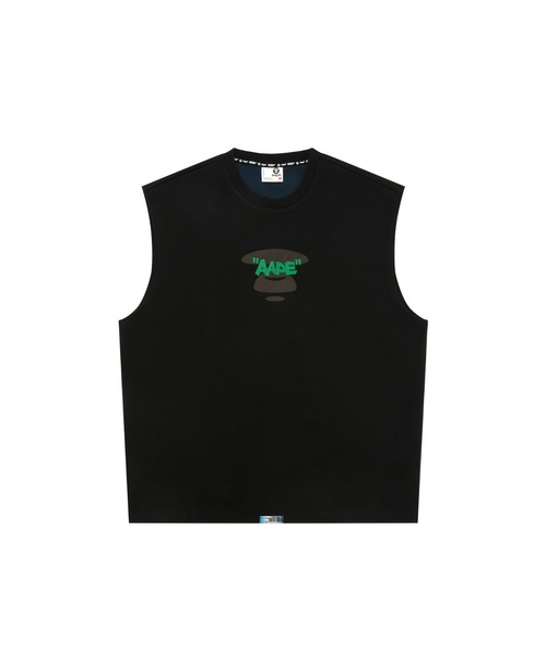 AAPE BY A BATHING APE（エーエイプバイアベイシングエイプ）の「AAPE TANKTOP（タンクトップ・メンズ・ブラック・LARGE/MEDIUM/X-LARGE/SMALL）」の6枚目の写真