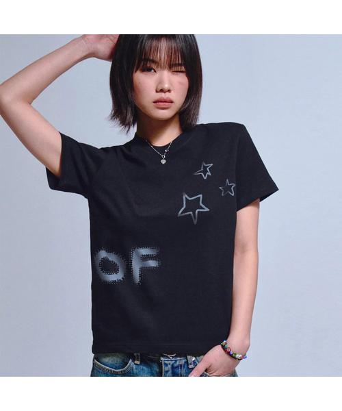 GRAVER（グレーバー）の「[ウーマン]スリム半袖Tシャツ_3カラー（Tシャツ/カットソー・レディース・ホワイト/スカイブルー/ブラック・ONE SIZE）」の2枚目の写真