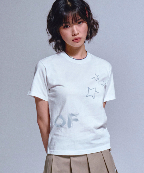 GRAVER（グレーバー）の「[ウーマン]スリム半袖Tシャツ_3カラー（Tシャツ/カットソー・レディース・ホワイト/スカイブルー/ブラック・ONE SIZE）」の12枚目の写真
