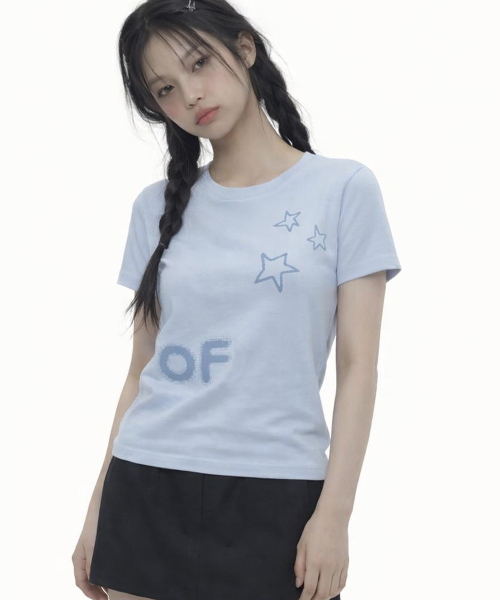 GRAVER（グレーバー）の「[ウーマン]スリム半袖Tシャツ_3カラー（Tシャツ/カットソー・レディース・ホワイト/スカイブルー/ブラック・ONE SIZE）」の15枚目の写真